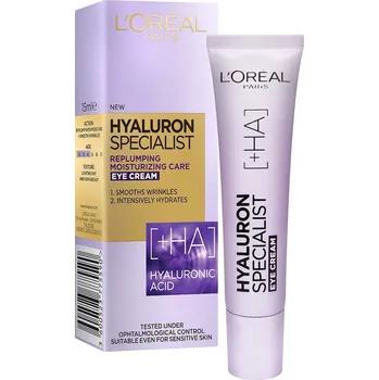 Péče o oční okolí L'Oréal Paris Hyaluron Specialist Eye Cream 15 ml