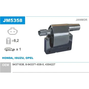 Zapalovací cívka Zapalovací cívka OPEL, , JANMOR, JM5358HQ