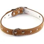 B&F Stella kožený zdobený nýtky béžový…