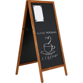 Kancelářský nábytek Dřevěný poutač 590x1190 - Tmavě hnědý