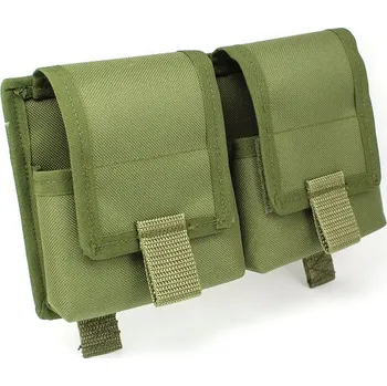 AS-Tex Dvojitá sumka na zásobníky SVD, MOLLE - zelená
