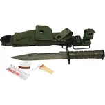 Mil-Tec Bajonet US M9 s pouzdrem zelený