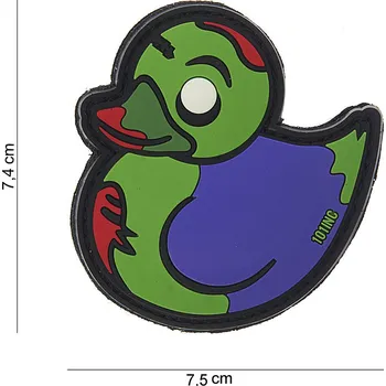 Nášivka Gumová nášivka 101 Inc Zombie Duck - zelená
