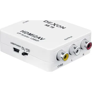 Hi-Fi Zesilovač DEXON Konvertor HDMI / RCA audio + CVBS video NS 70