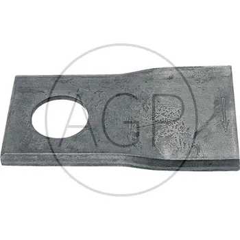 Příslušenství k zahradní technice Nože rotační 25 ks levé pro Claas, Niemeyer, Pöttinger bubnové sekačky 100 x 48 x 3 mm