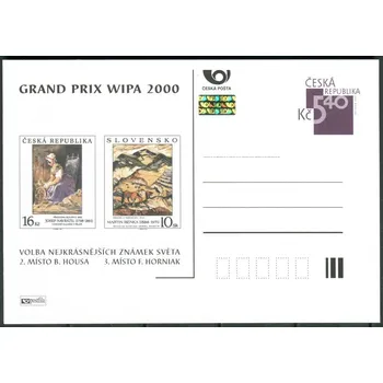 Poštovní známka Česká pošta (2001) CDV 63 ** - P 66 - WIPA 2000 - volba nejkrásnějších známek světa