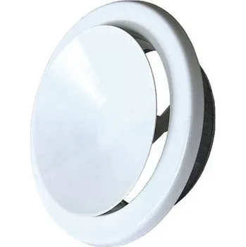 Větrací mřížka Ventilační talíř výfukový 125 mm bílá