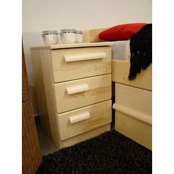Noční stolek ROALHOLZ Vysoký noční stolek KATRIN III smrk