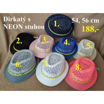 Klobouk DÍRKATÝ S NEON STUHOU - 4