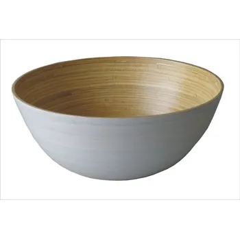 Váza Axin Trading s.r.o. Mísa bambus kulatá šedá 30 cm