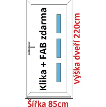 Vchodové dveře Vchodové plastové dveře Soft Julie 85x220 cm - Akce!