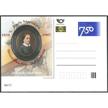 Poštovní známka Česká pošta (2007) CDV 96 ** - P 139 - Josefa Náprstková