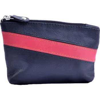 Větší kožená klíčenka 5358 černá + červená, Neus