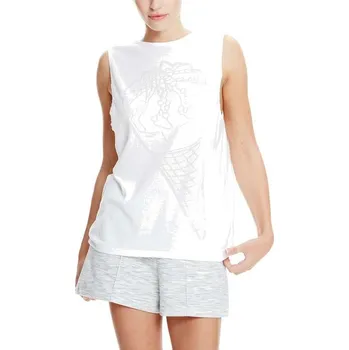 BENCH tílko - Ice-Cream Burn Out Vest Bright White (WH11185) velikost: S