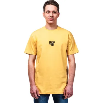 Horsefeathers Emblem pánské tričko Buff Yellow Pánské tričko Horsefeathers Emblem pánské tričko Buff Yellow