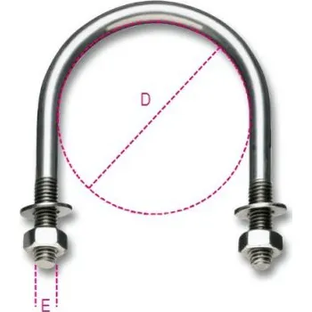 Stahovací páska ÚCHYT PRUTOVÝ DO TRUBEK, MODEL 8381SX, 77MMXM8MM, OCEL INOX AISI 304 (ÚCHYT PRUTOVÝ DO TRUBEK, MODEL 8381SX, 77MMXM8MM, OCEL INOX AISI 304)