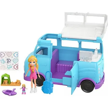 Panenka Mattel Polly Pocket karavan