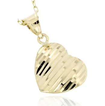 Přívěsek Zlatnictví U Kostela Zlatý přívěsek srdíčko žlutá