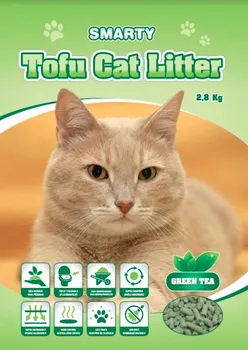Podestýlka pro kočku SMARTY Tofu Cat Litter Green Tea 2,8 kg