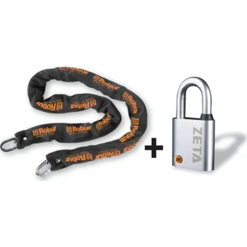 Stahovací páska ŘETĚZ PROTI KRÁDEŽI S VISACÍM ZÁMKEM, 6 X 800 (ŘETĚZ PROTI KRÁDEŽI S VISACÍM ZÁMKEM, 6 X 800)