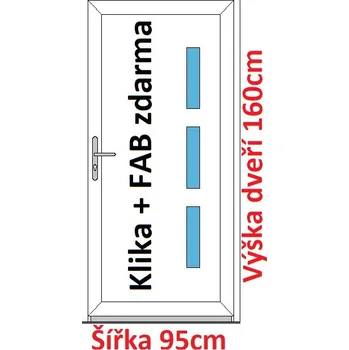 Vchodové dveře Vchodové plastové dveře Soft Julie 95x160 cm - Akce!
