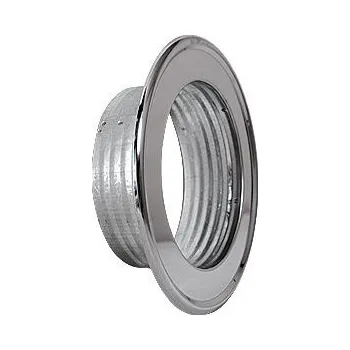 Růžice k hliníkovému potrubí 150mm - chrom