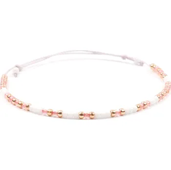 Náramek Moni náramek korálky Miyuki Gold 8