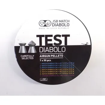 Vzduchovka Diabolo JSB TEST Match 4,5mm puškové 7x50ks