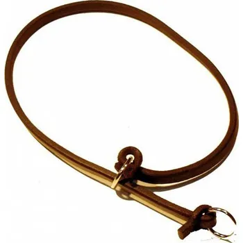 Obojek pro psa Stahovací obojek Zubíček z kulaté kůže 35cm