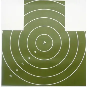 Terč na sportovní střelbu Terč nekrytě ležící postava