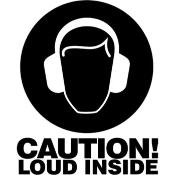 Samolepicí dekorace na vozidlo Samolepka Loud inside na auto a motorku, tuning nálepka (3925)