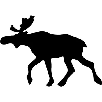 Samolepicí dekorace na vozidlo Samolepka silueta losa na auto a motorku, tuning nálepka (3328)