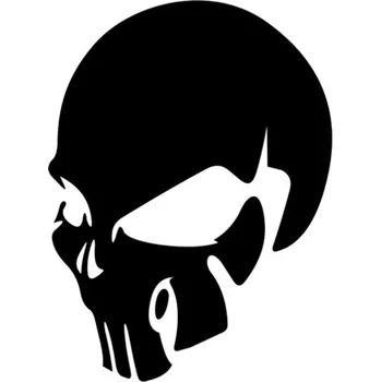 Samolepicí dekorace na vozidlo Samolepka Punisher skull na auto a motorku, tuning nálepka (2204)