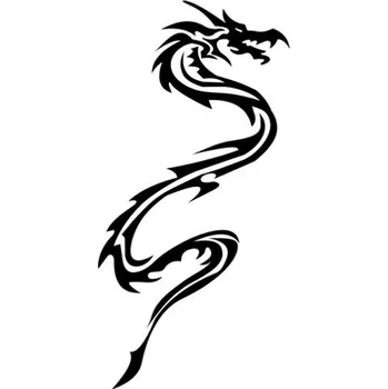 Samolepicí dekorace na vozidlo Samolepka drak štěstí na auto a motorku, tuning nálepka (3033)