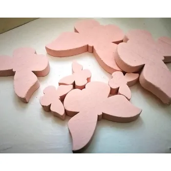 Velikonoční dekorace Dřevění motýli - růžový mix - 11 ks