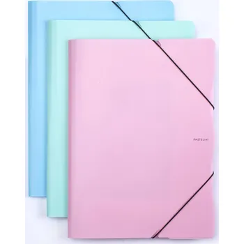 Spisové desky A4 s gumou PASTELINI - zelená