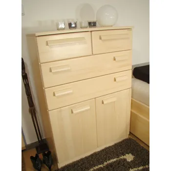 Komoda dřevěný smrkový prádelník PRÁDELNÍK DV z masivu (PRÁDELNÍK DV z masivu smrk)