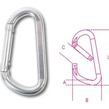 Stahovací páska HÁK KARABINKA TRAPÉZOVÝ-MODEL 8278 10X8100 AISI316 (HÁK KARABINKA TRAPÉZOVÝ-MODEL 8278 10X8100 AISI316)