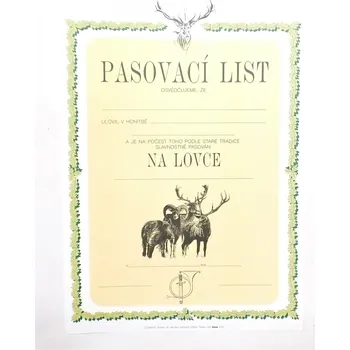 Kalendář Pasovací list lovce