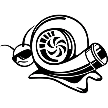 Samolepicí dekorace na vozidlo Samolepka turbošnek na auto a motorku, tuning nálepka (2892)