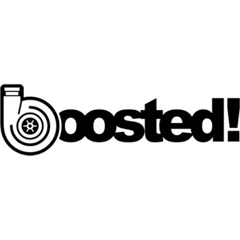 Samolepicí dekorace na vozidlo Samolepka nápis BOOSTED na auto a motorku, tuning nálepka (6428)