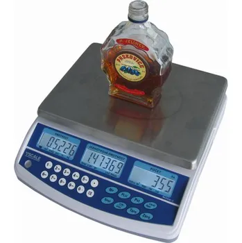 Domácí spotřebič TSCALE QHD, 6kg, 225mmx300mm Váha pro zjišťování objemu tekutin, počítání bankovek a mincí s možností připojení externí plošiny pro vážení sudů
