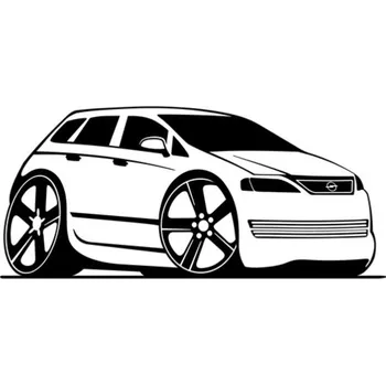 Samolepicí dekorace na vozidlo Samolepka Opel Astra na auto a motorku, tuning nálepka (3674)