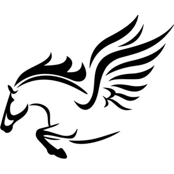 Samolepicí dekorace na vozidlo Samolepka Pegas na auto a motorku, tuning nálepka (2930)