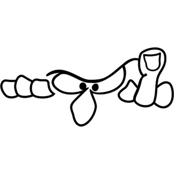 Samolepicí dekorace na vozidlo Samolepka fuck off na auto a motorku, tuning nálepka (3903)