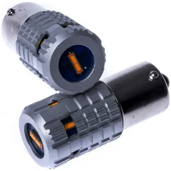 Autožárovka PY21W LED žárovky (6 x SMD 1860) oranžová CANBUS