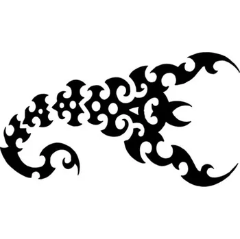 Samolepicí dekorace na vozidlo Samolepka tattoo škorpion na auto a motorku, tuning nálepka (3561)