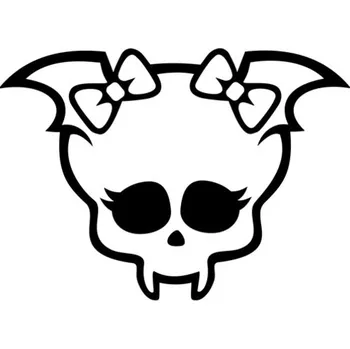 Samolepicí dekorace na vozidlo Samolepka monster girl na auto a motorku, tuning nálepka (4533)