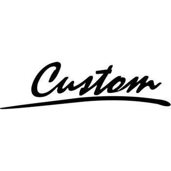 Samolepicí dekorace na vozidlo Samolepka nápis CUSTOM na auto a motorku, tuning nálepka (5064)