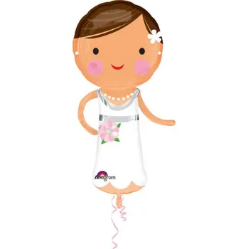 Balónek Amscan Fóliový balónek Supershape Nevěsta